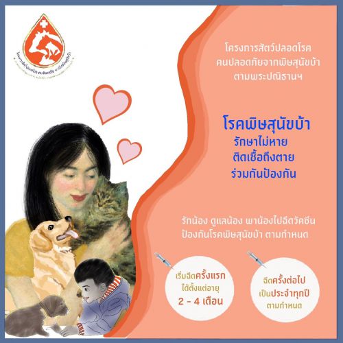 โรคพิษสุนัขบ้า รักษาไม่หาย ติดเชื้อถึงตาย ร่วมกันป้องกัน